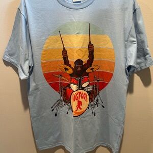 Bigfoot Drummer Graphic T-Shirt